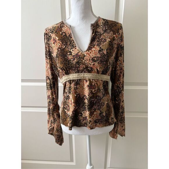 Y2K Studio Y Flowy Long Sleeve Top - Picture 1 of 6